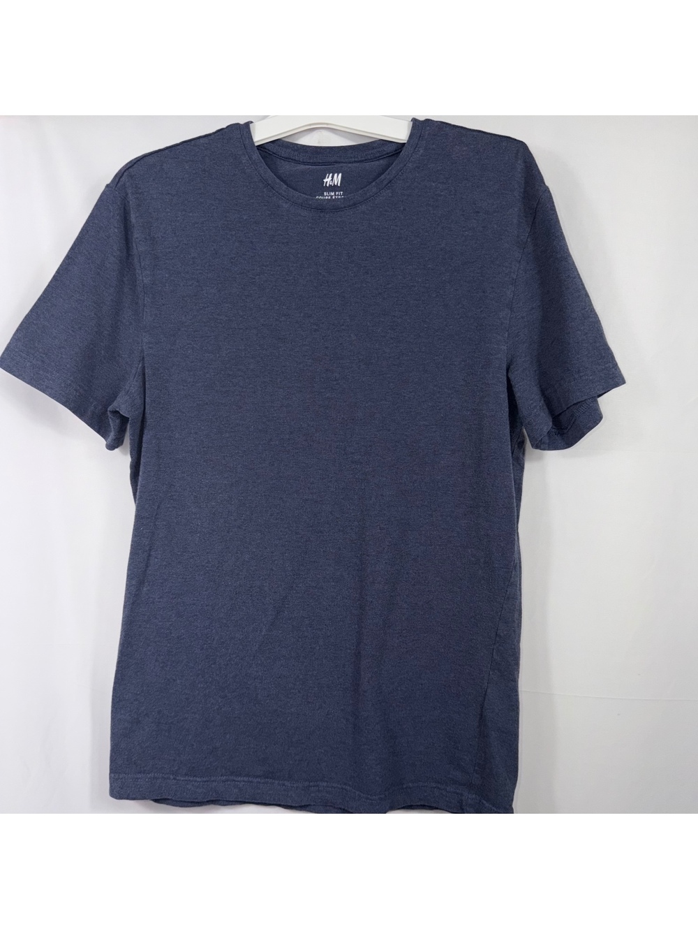H&M Men’s M Slim Fit Navy Blue T-Shirt